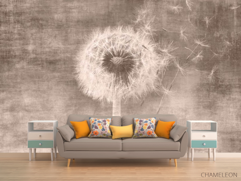 Фотообои Одуванчик сепия - 1