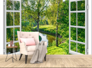 Фотообои Вид на березки - 4