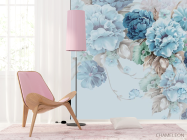 Фотошпалери Сині квіти 3д - 4