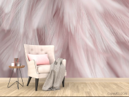 Фотообои Перья розовые - 4