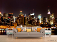 Фотообои Яркая ночная набережная - 1