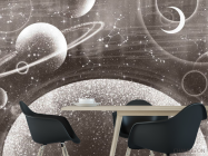 Фотошпалери дизайнерська планета зелений відтінок - 1