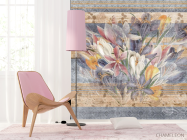 Фотошпалери Крокус на геометричному тлі - 4