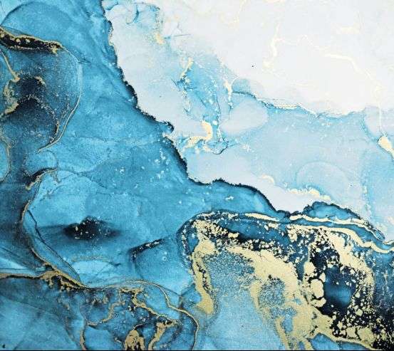 Фотошпалери Синій Fluid art 26405