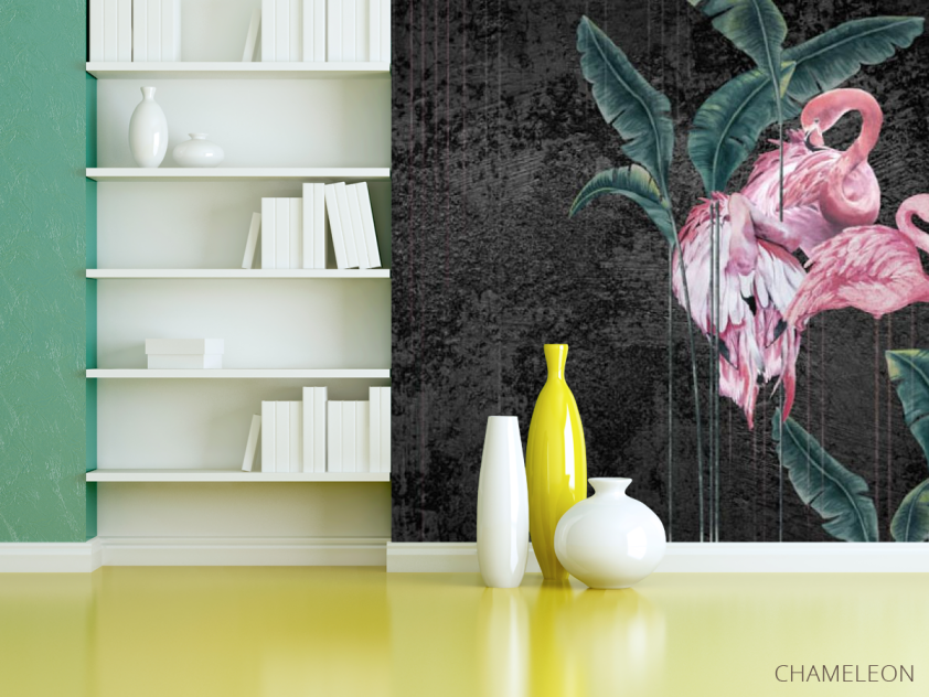 Фотошпалери фламінго - 3