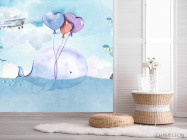 Фотошпалери Кіт з повітряною кулькою - 2