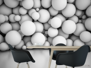 Фотообои Стена из обьемных 3д шаров - 1