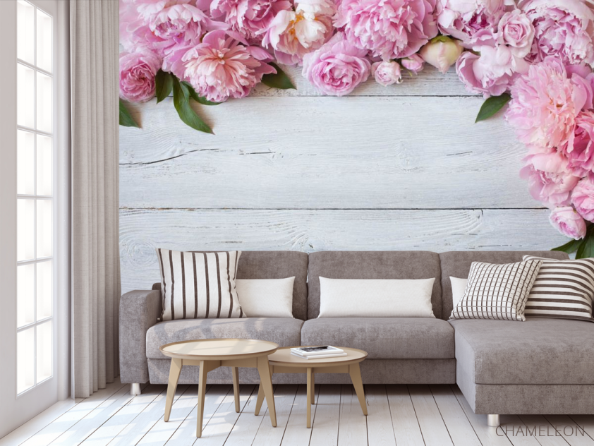 Фотообои Пионы под потолком - 3