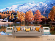 Фотообои Снег,горы, осень - 1