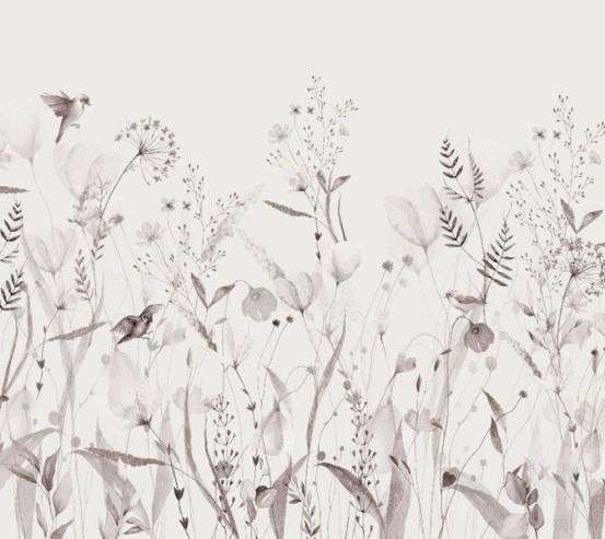 Фотошпалери мінімалістичні квіти рожевий відтінок Фотошпалери мінімалістичні квіти рожевий відтінок 34381