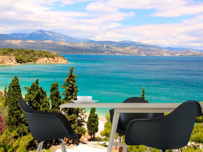 Фотошпалери Водні простори, гори - 1