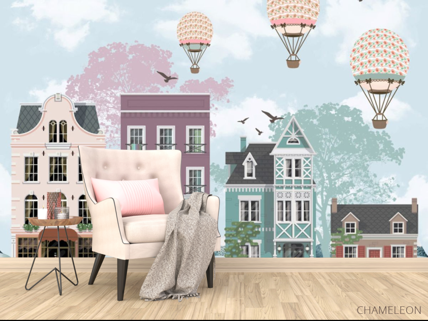 Фотообои Домики векторные - 4