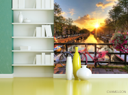 Фотошпалери велосипеди над річкою - 3