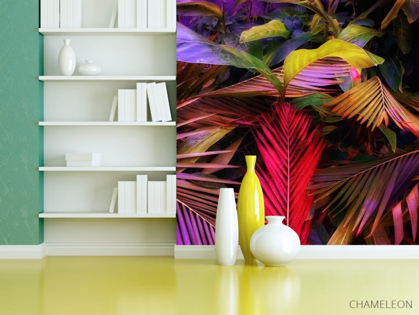 Фотошпалери яскраві листя - 3