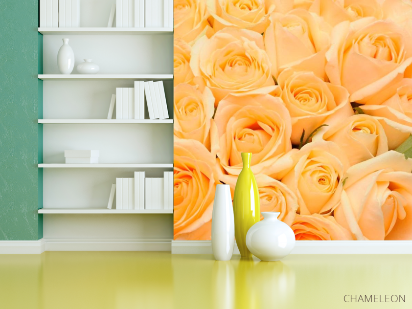 Фотошпалери Букет з кремових троянд - 3