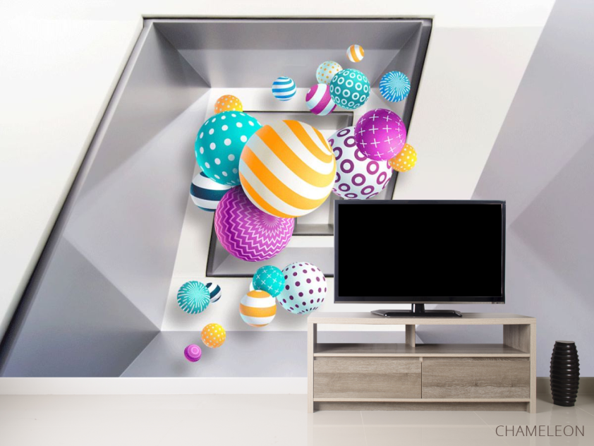 Фотообои Разноцветные шары 3д - 2