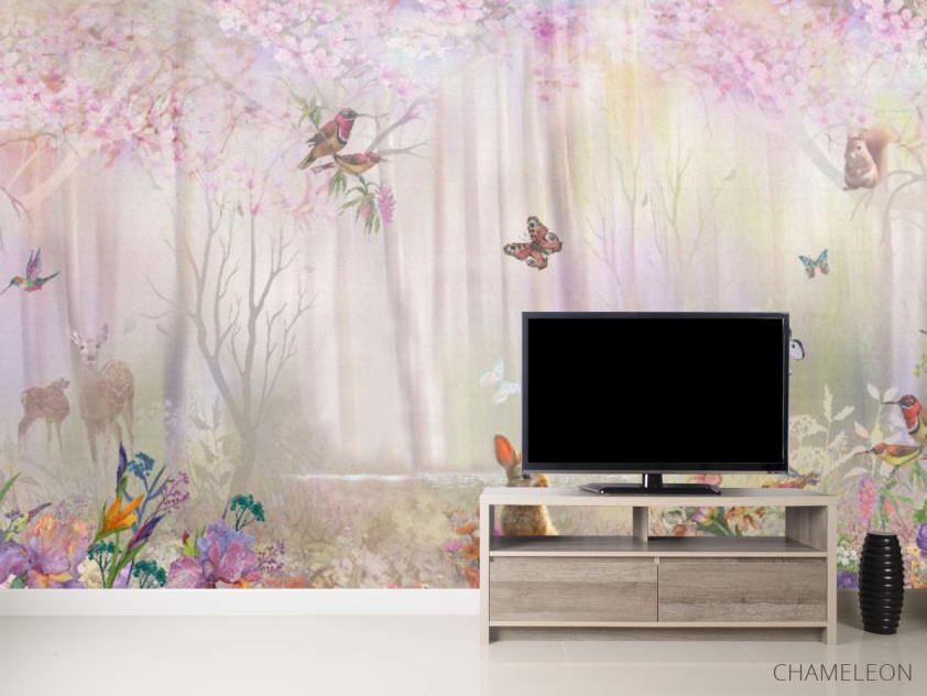 Фотообои Розовый лес - 2