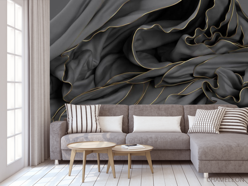 Фотообои Чорная абстракция 3д - 3