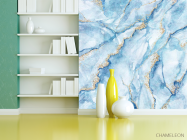 Фотошпалери Блакитний Fluid art - 3