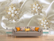 3д фотообои 3D жемчуг - 1