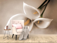 Фотообои белая лилия - 4