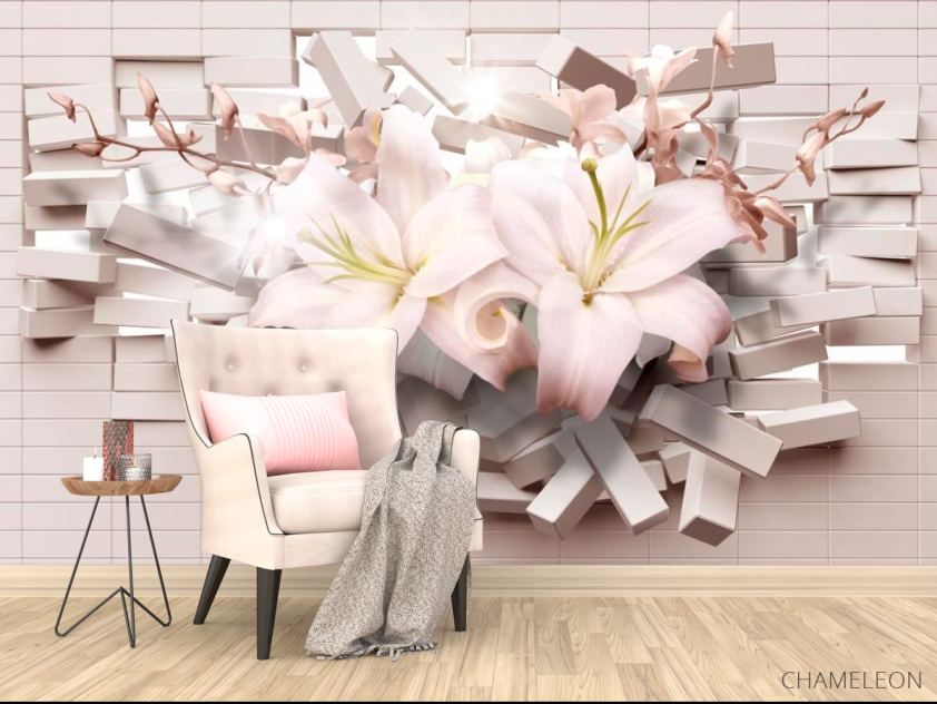 Фотообои 3d лилии - 4