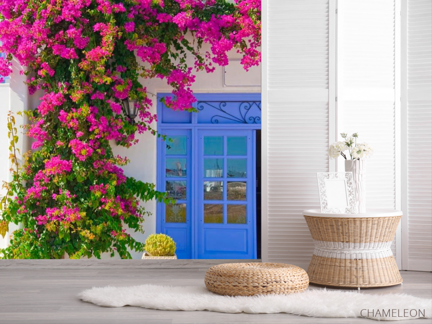 Фотошпалери Квіти на вході в будинок - 2