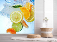 Фотошпалери цитрусові у воді - 2