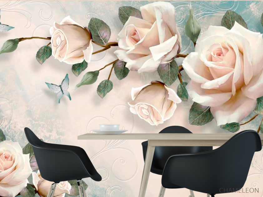 Фотошпалери Ніжні троянди - 1
