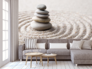 Фотообои камни на песке - 3