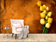 Фотообои Желтые тюльпаны - 4