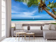 Фотообои Пальма над морем - 3