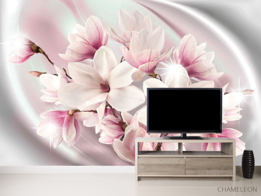 Фотообои Фиолетовые магнолии - 2