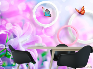 Фотошпалери Бузок і метелики - 1