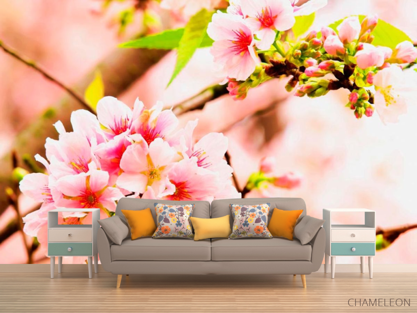 Фотообои Соцветия розовых цветов - 1