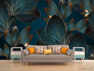 Фотообои 3д листья объёмные - 1