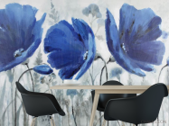 Фотошпалери сині маки - 1
