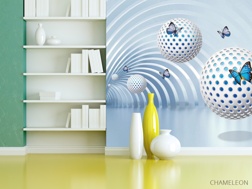 Фотошпалери Сфери з метеликами - 3