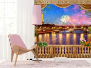 Фотошпалери Фреска вид на Париж - 4