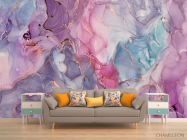 Фотообои Фиолетовый Fluid art - 1