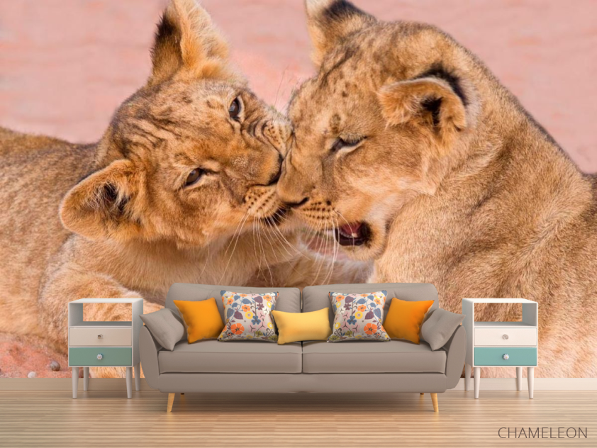 Фотообои Игра тигрят - 1