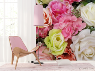 Фотошпалери квіти з тканини - 4