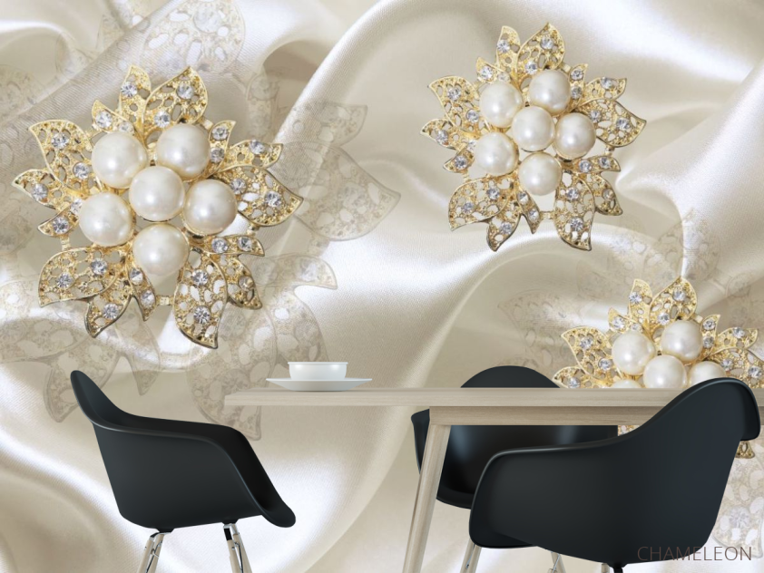 Фотошпалери 3D перли - 1