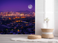 Фотошпалери місяць над містом - 2