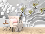 Фотообои 3д орхидеи - 4