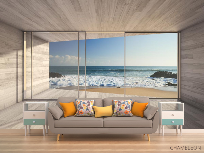 Фотообои Волны за окном - 1