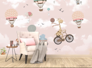 Фотообои Жирафик и воздушные шары - 4