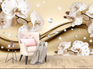 Фотообои 3d цветы орхидеи - 4