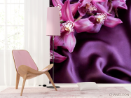 Фотошпалери Квіти на шовку - 4