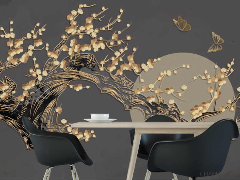 Фотошпалери місяць і гілка - 1